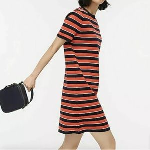NWOT J.Crew Short Sleeve Striped Sweater Dress In Reimagined Wool Size Medium S